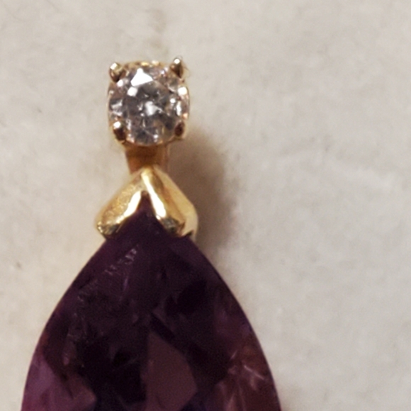 Amythest Earrings - Picture 3 of 6